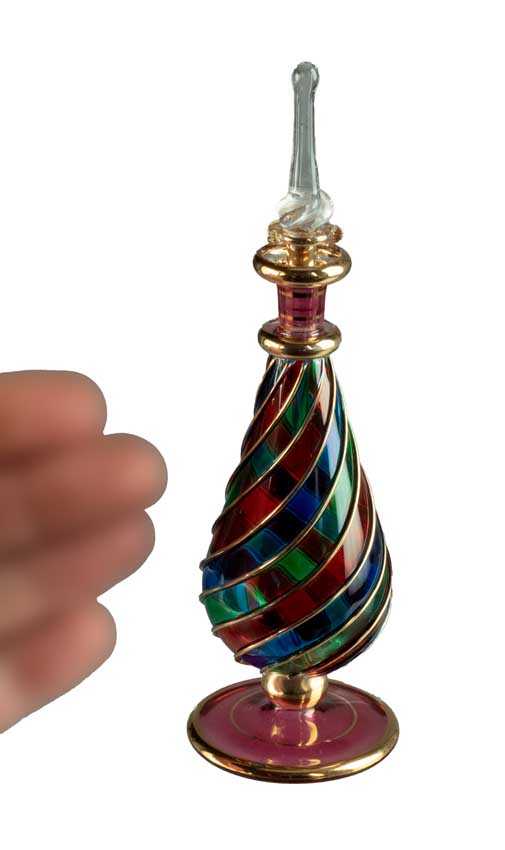 Flacon À Parfum En Verre Soufflé – Artisanat Égyptien