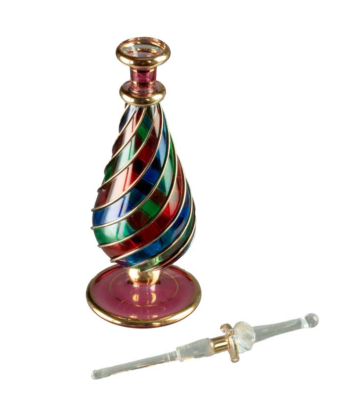 Flacon À Parfum En Verre Soufflé – Artisanat Égyptien