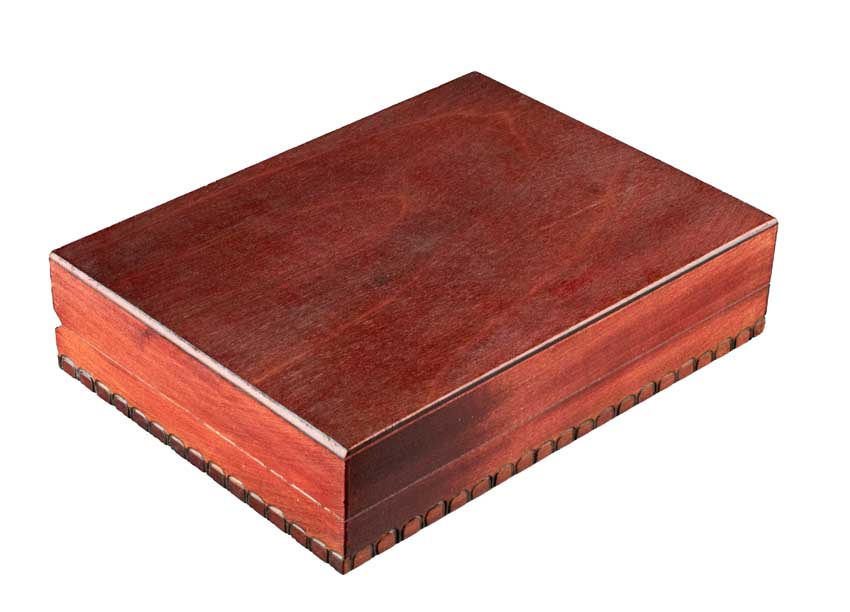 Boîte de Rangement pour Cartes à Jouer En Bois – Artisanat Polonais