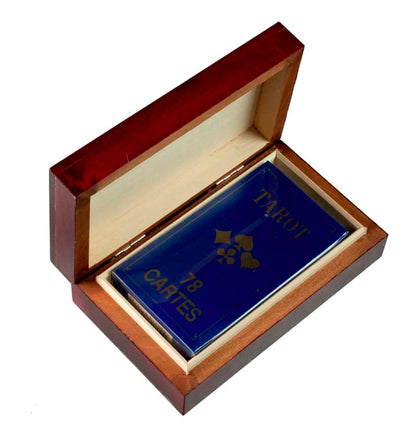 Boîte de Rangement pour Cartes de Tarot En Bois – Artisanat Polonais