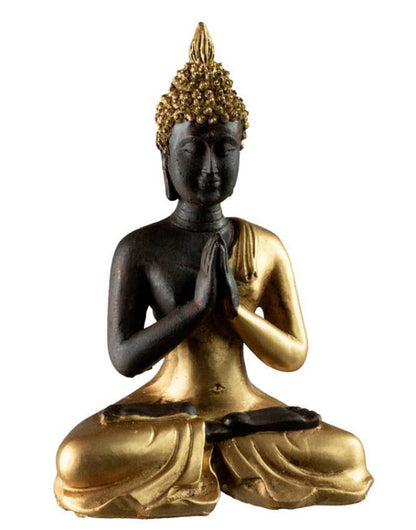 Statue Bouddha Thaïlandais Anjali Mudra 12 cm – Sculpture en polyrésine à la symbolique spirituelle