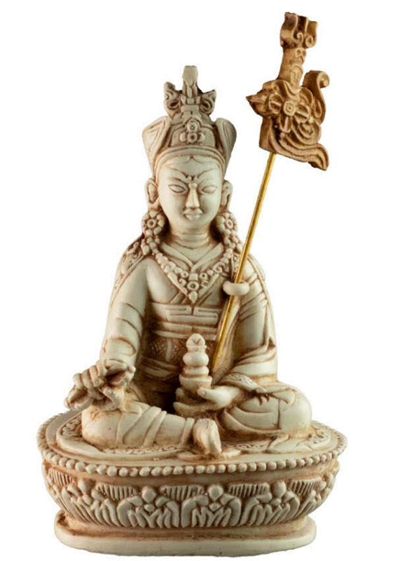 Statue Padmasambhava Gourou Rinpoché en Résine Bleue 14,5 cm – Artisanat Népalais