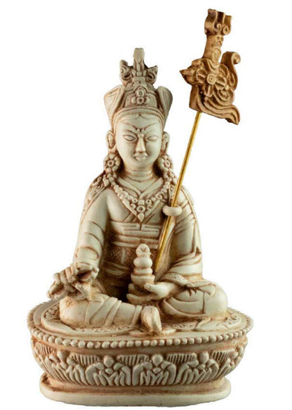 Statue Padmasambhava Gourou Rinpoché en Résine Bleue 14,5 cm – Artisanat Népalais