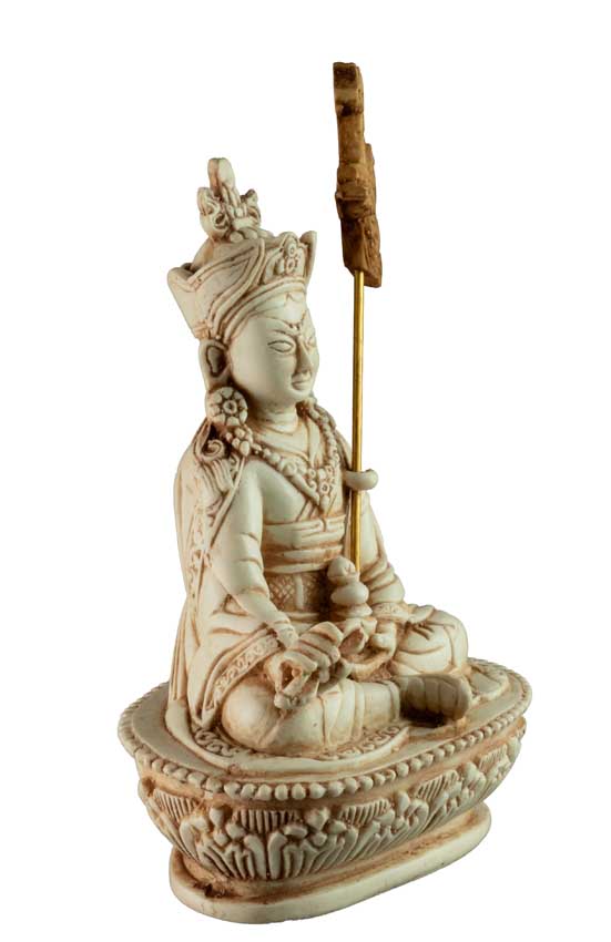 Statue Padmasambhava Gourou Rinpoché en Résine Bleue 14,5 cm – Artisanat Népalais