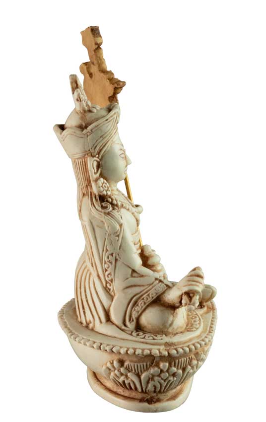 Statue Padmasambhava Gourou Rinpoché en Résine Bleue 14,5 cm – Artisanat Népalais