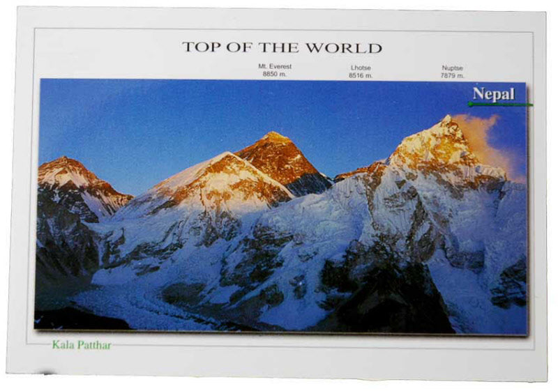 Carte Postale Mont Everest Depuis Kala Patthar – Himalaya du Népal