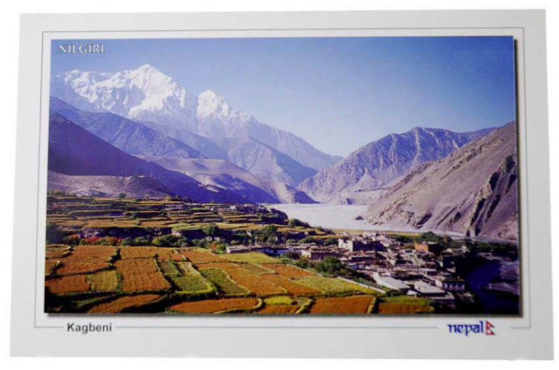 Carte Postale Mont Nilgiri – Sommet Enneigé de l’Himalaya