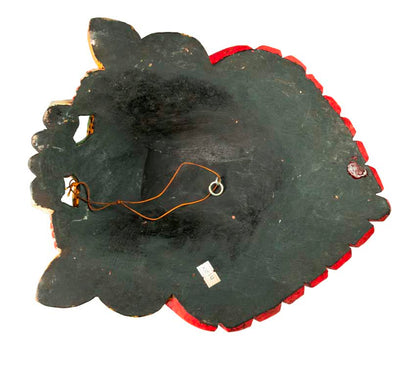 Masque Yamantaka En Bois – Décoration Murale Tibétaine Du Népal