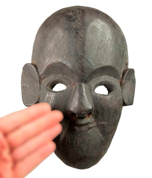 Masque Chamanique Tharu Népalais – Art De L’Himalaya – Bois
