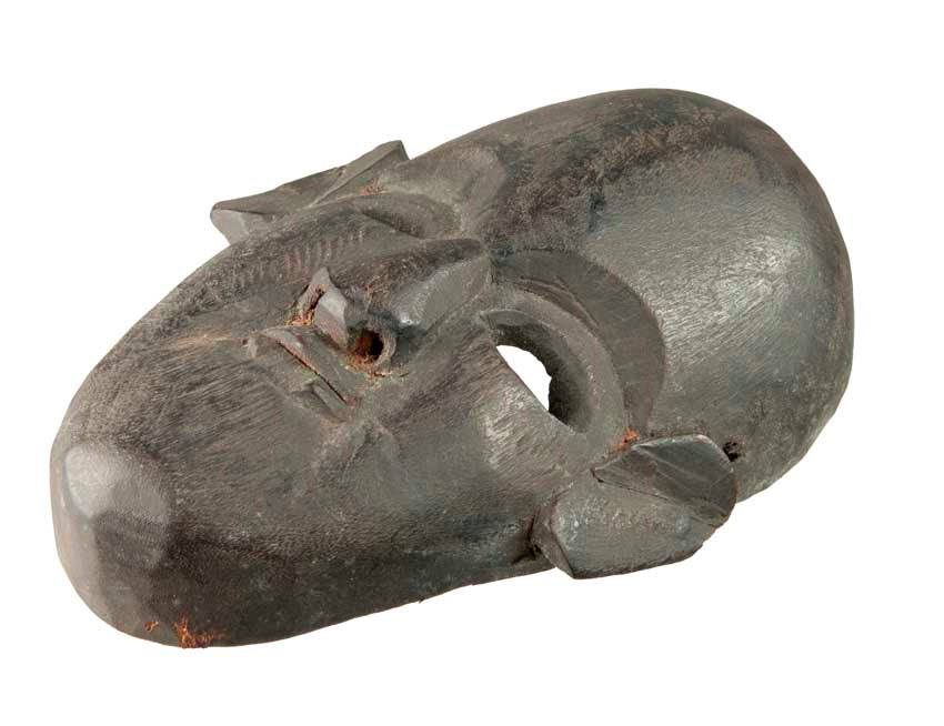 Masque Chamanique Tharu Népalais – Art De L’Himalaya – Bois