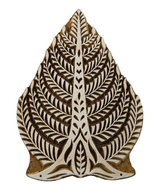 Tampon Encreur En Bois Sculpté – Motif Arbre De Vie