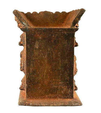 Temple bouddhiste avec statue de Bouddha Shakyamuni 25 cm – autel pagode artisanal du Népal