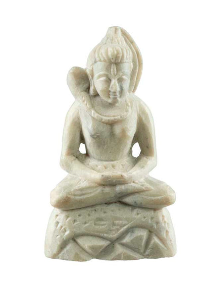 Figurine Shiva En Pierre Sculptée 4,2 cm – Artisanat Indien