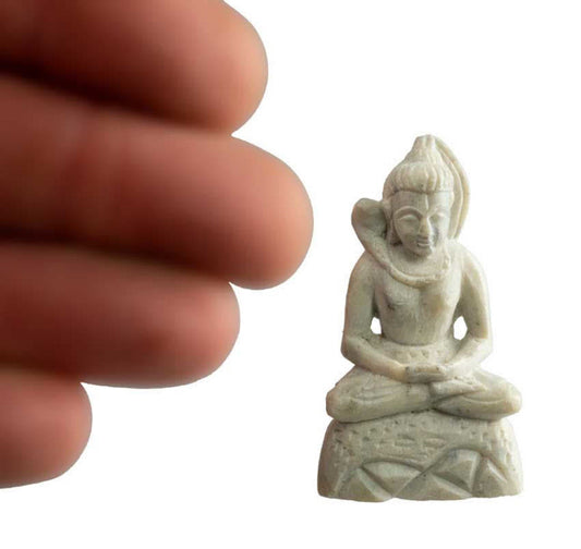 Figurine Shiva En Pierre Sculptée 4,2 cm – Artisanat Indien