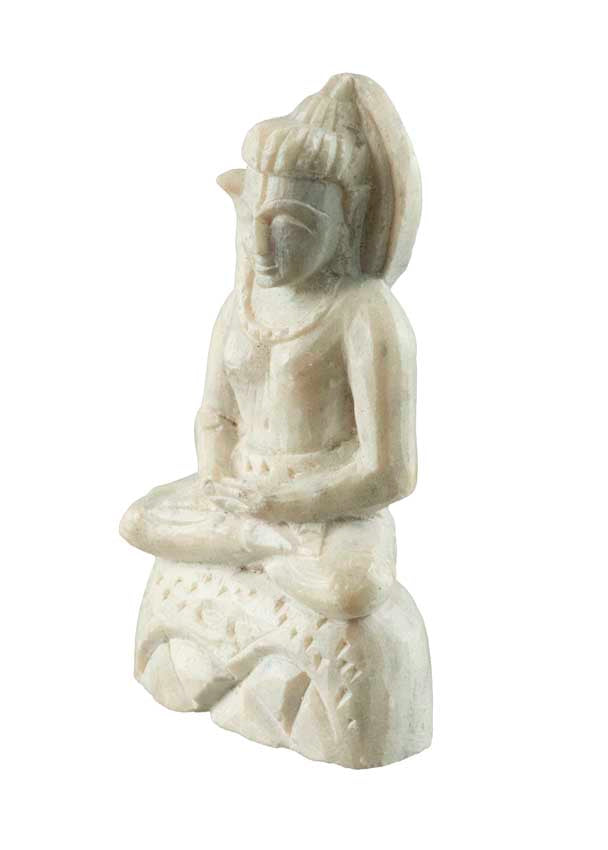 Figurine Shiva En Pierre Sculptée 4,2 cm – Artisanat Indien