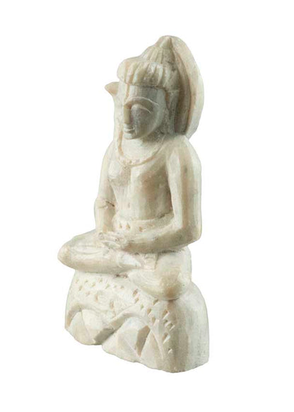 Figurine Shiva En Pierre Sculptée 4,2 cm – Artisanat Indien