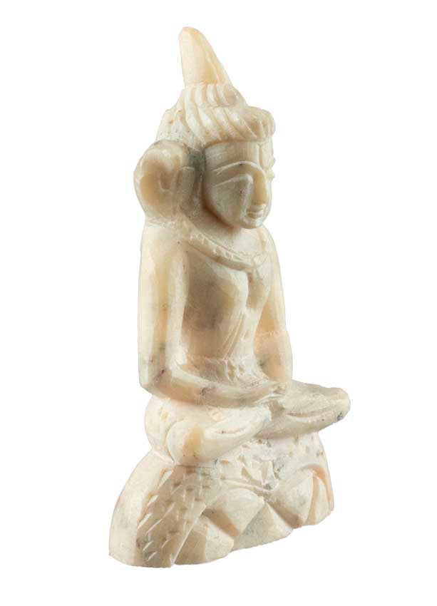 Figurine Shiva En Pierre Sculptée 4,5 cm – Artisanat Indien