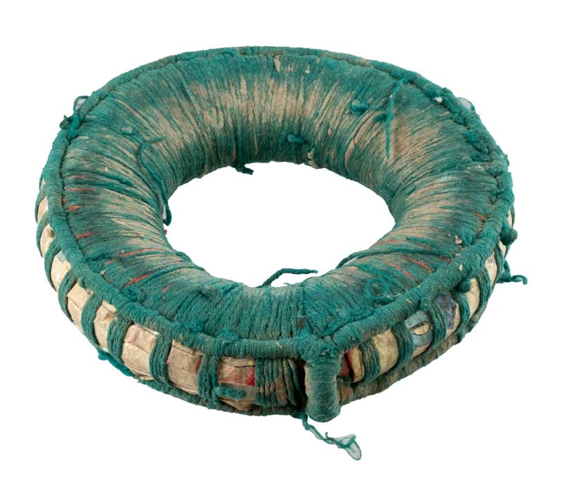 Coussin pour bol tibétain chantant ancien Ø 15 cm – tradition et authenticité du Népal Newar
