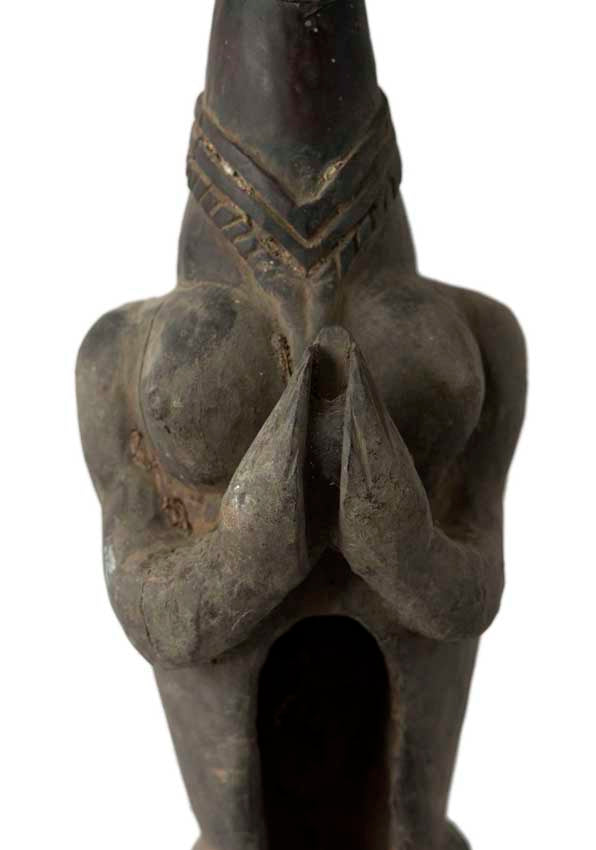 Dhodro Banam Santal – Vièle Anthropomorphe Sarangi Ancienne 74 cm
