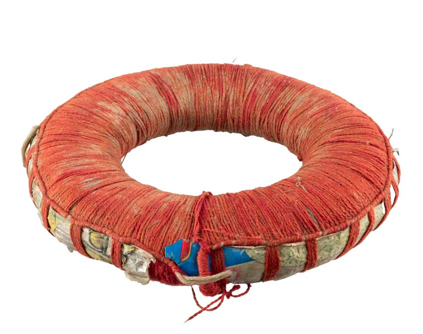 Coussin pour bol tibétain Ø 15,5 cm – artisanat ethnique traditionnel du Népal Newar