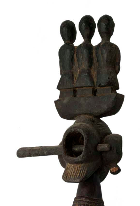 Dhodro Banam Santal – Vièle Anthropomorphe Sarangi Ancienne 74 cm