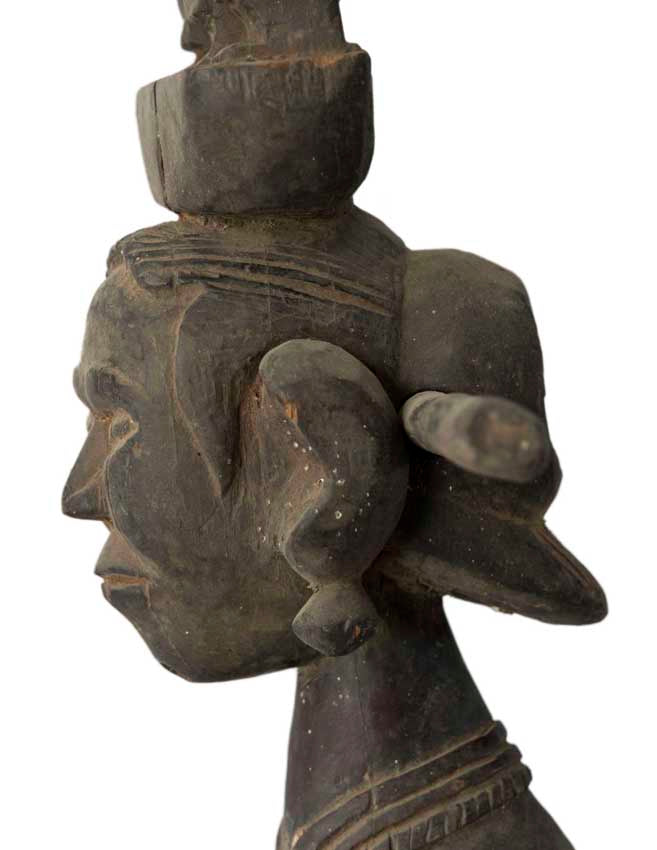 Dhodro Banam Santal – Vièle Anthropomorphe Sarangi Ancienne 74 cm