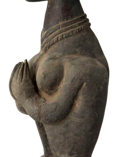 Dhodro Banam Santal – Vièle Anthropomorphe Sarangi Ancienne 74 cm
