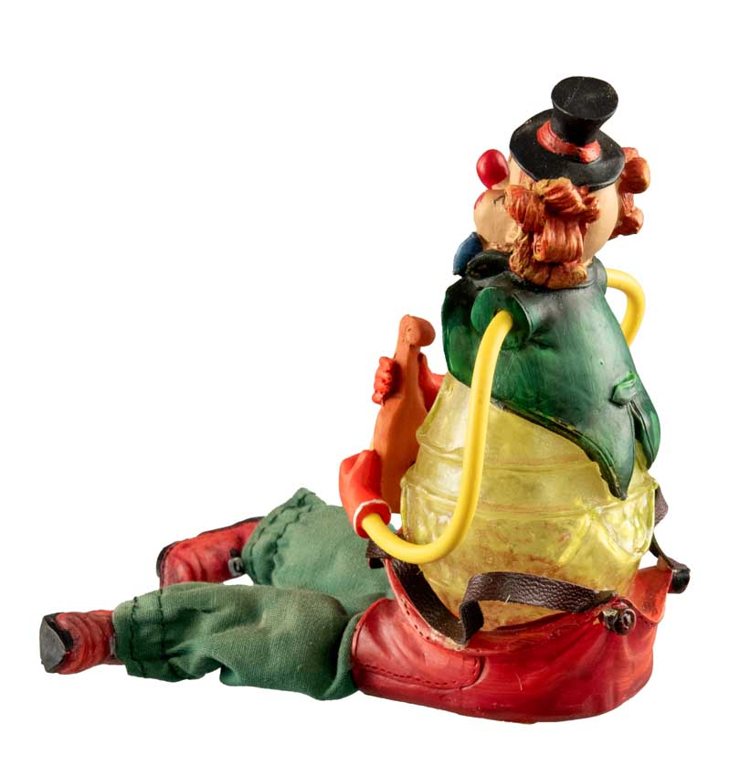 Figurine Lutin Clown au Violon – Décoration Cirque Traditionnel en Résine