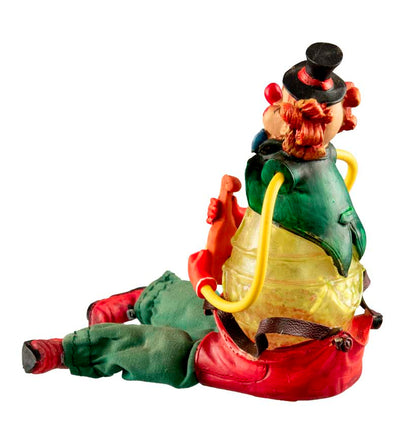 Figurine Lutin Clown au Violon – Décoration Cirque Traditionnel en Résine