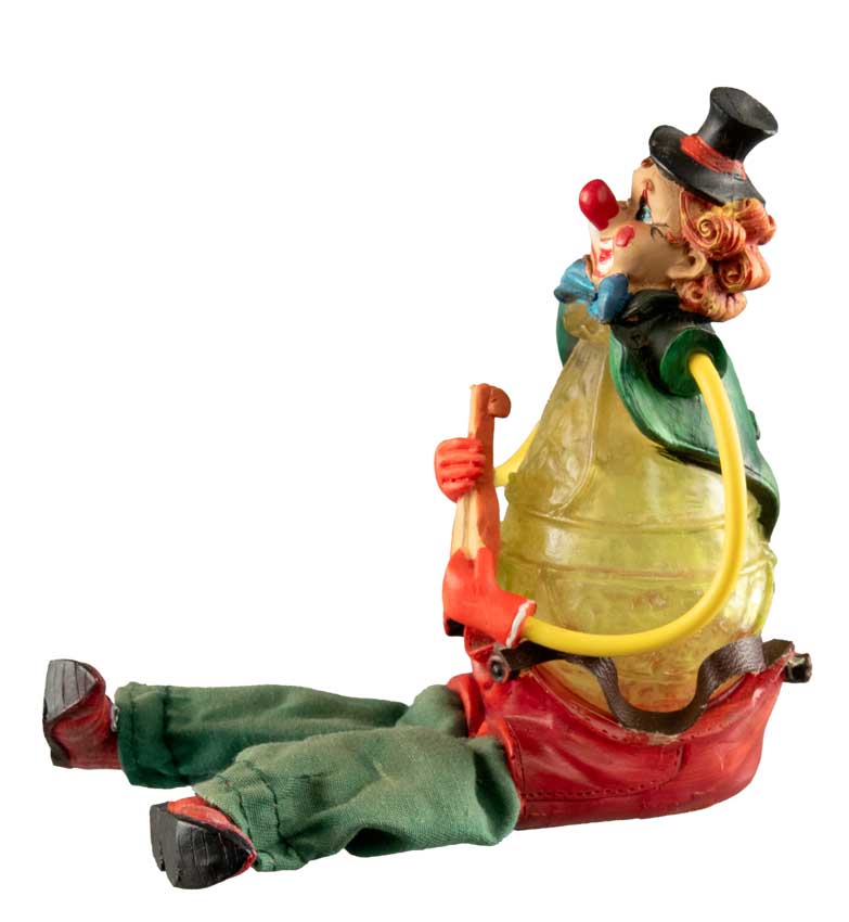Figurine Lutin Clown au Violon – Décoration Cirque Traditionnel en Résine