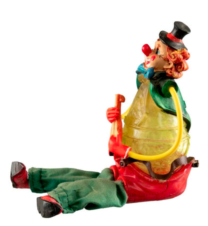 Figurine Lutin Clown au Violon – Décoration Cirque Traditionnel en Résine
