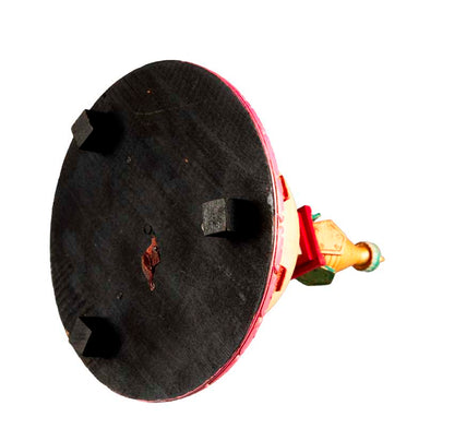 Stupa Swayambhunath Bouddhiste En Bois Peint – Artisanat Népalais