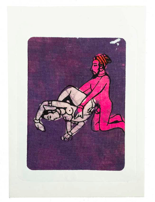 Tenture Kamasutra Batik – Carte Postale Érotique d’Inde