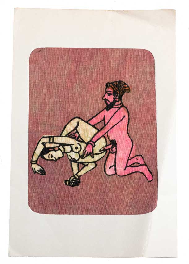 Tenture Kamasutra Batik – Carte Postale Érotique d’Inde