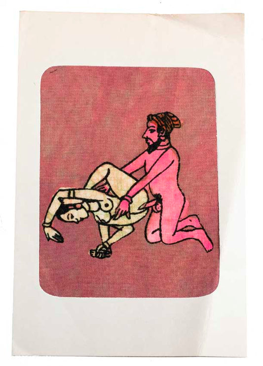 Tenture Kamasutra Batik – Carte Postale Érotique d’Inde