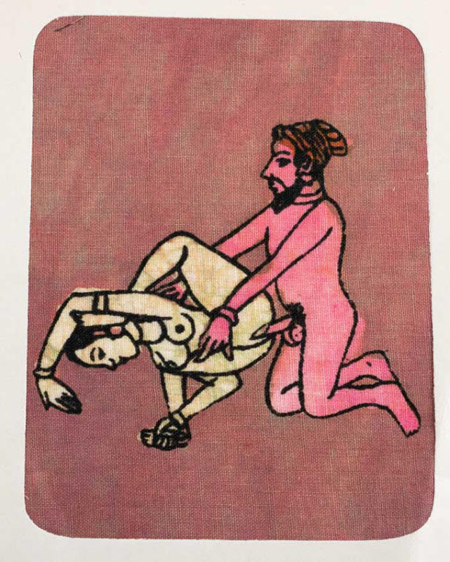 Tenture Kamasutra Batik – Carte Postale Érotique d’Inde