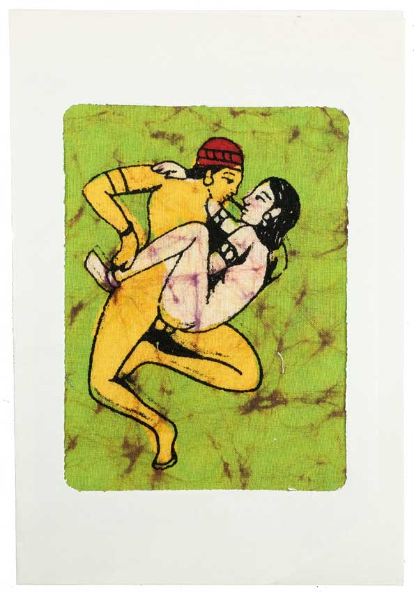Tenture Kamasutra Batik – Carte Postale Érotique d’Inde
