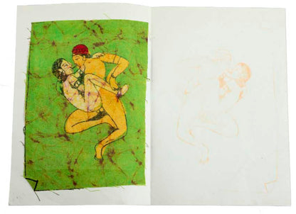 Tenture Kamasutra Batik – Carte Postale Érotique d’Inde