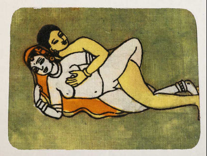 Tenture Kamasutra Batik – Carte Postale Érotique d’Inde