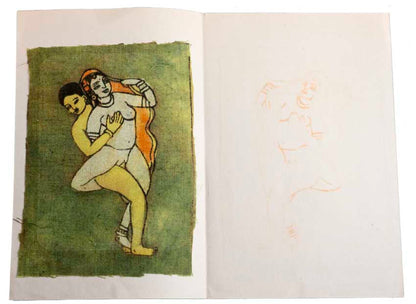 Tenture Kamasutra Batik – Carte Postale Érotique d’Inde
