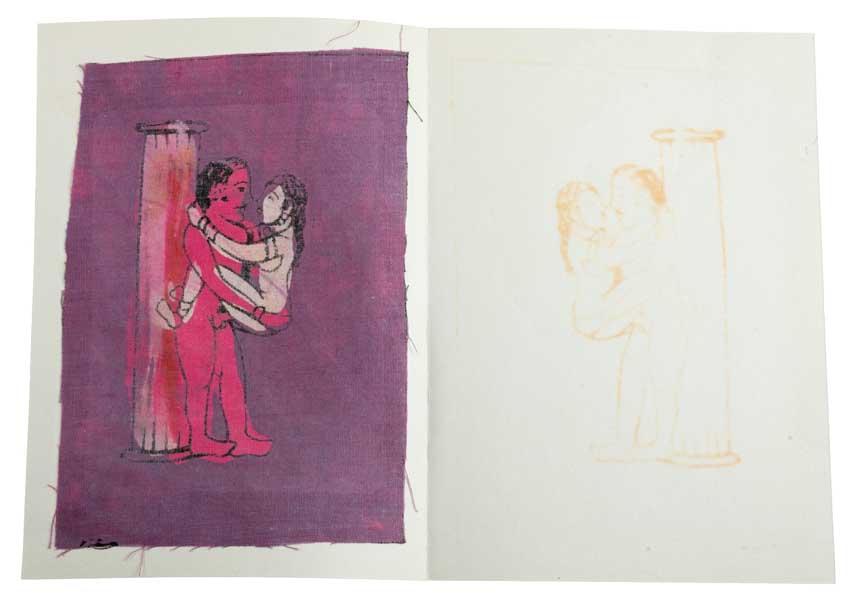 Tenture Kamasutra Batik – Carte Postale Érotique d’Inde