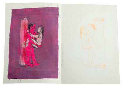 Tenture Kamasutra Batik – Carte Postale Érotique d’Inde