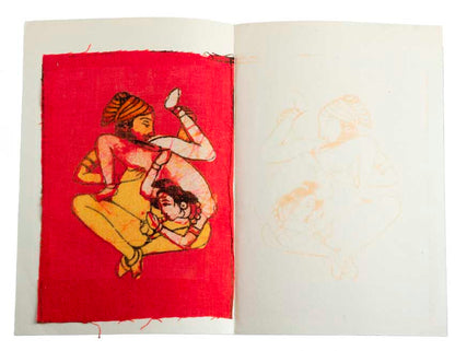 Tenture Kamasutra Batik – Carte Postale Érotique d’Inde