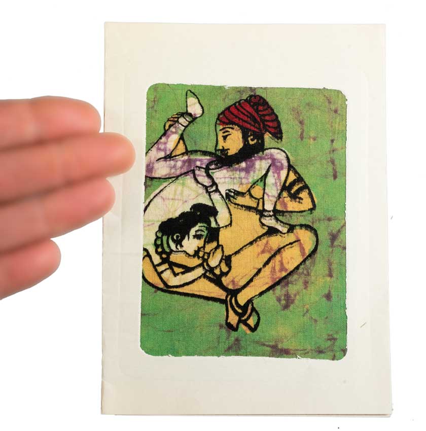 Tenture Kamasutra Batik – Carte Postale Érotique d’Inde