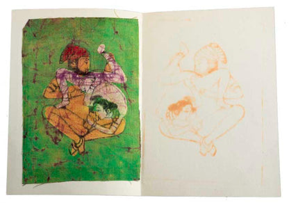 Tenture Kamasutra Batik – Carte Postale Érotique d’Inde