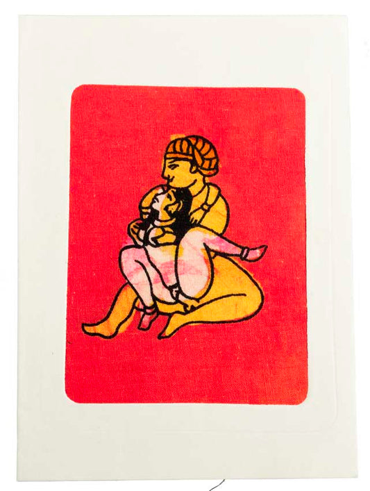 Tenture Kamasutra Batik – Carte Postale Érotique d’Inde