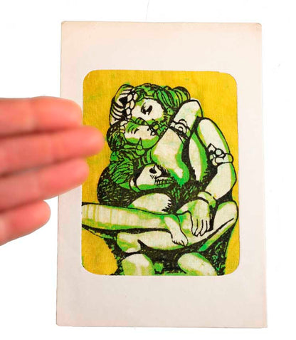 Tenture Kamasutra Batik – Carte Postale Érotique d’Inde