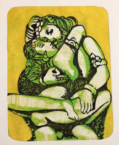 Tenture Kamasutra Batik – Carte Postale Érotique d’Inde