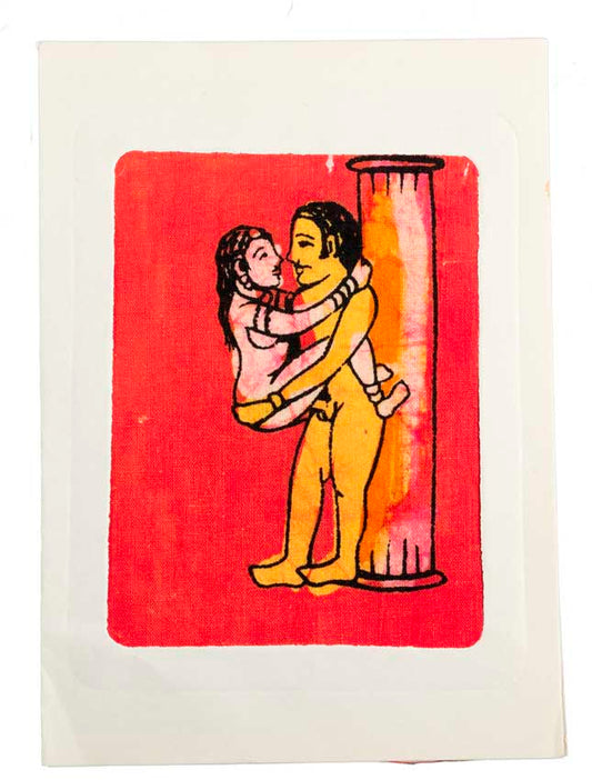 Tenture Kamasutra Batik – Carte Postale Érotique d’Inde