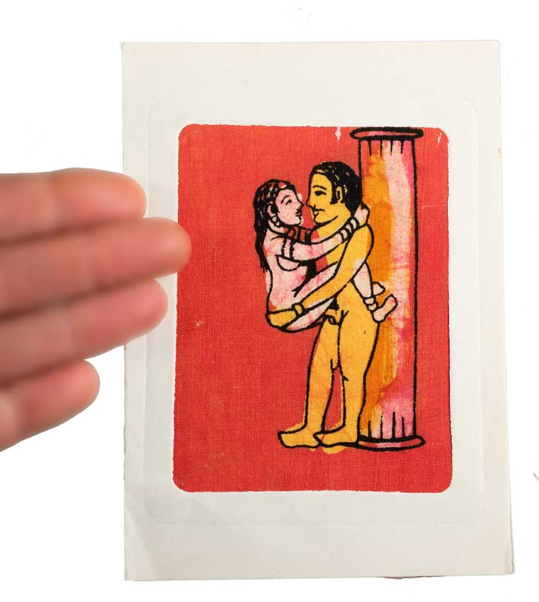 Tenture Kamasutra Batik – Carte Postale Érotique d’Inde